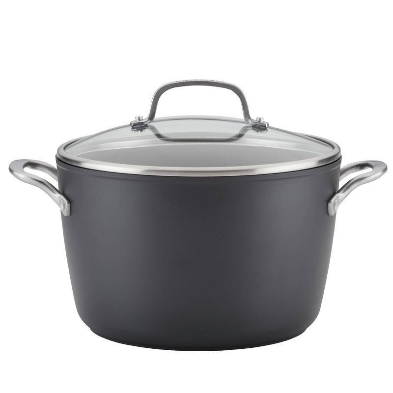 KitchenAid Hard-Anodized Induction 8qt Nonstick Stockpot with Lid, 1 of 15