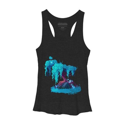 Women's Design By Humans The Wolf Tree By wailingwolf Racerback Tank Top