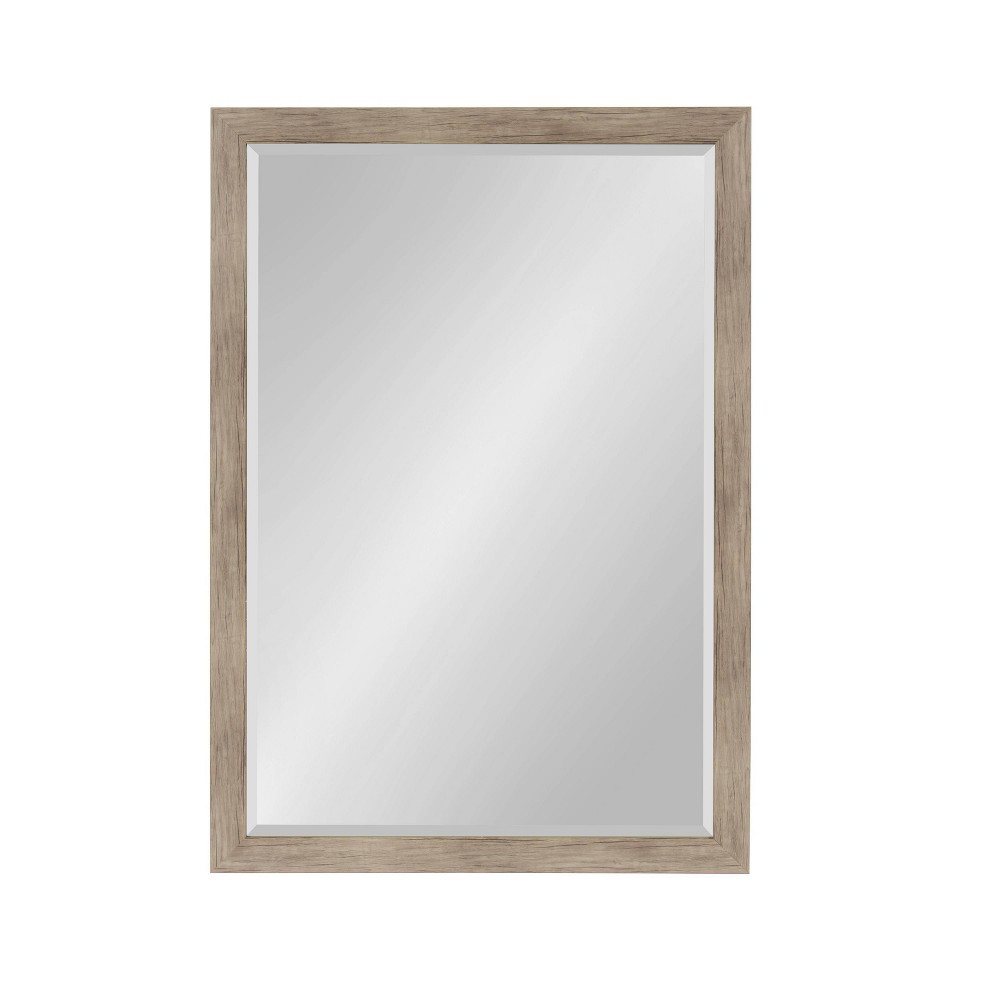 Photos - Wall Mirror 27" x 39" Beatrice Framed  Rustic Brown - DesignOvation