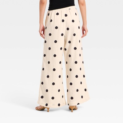 Women's Relaxed Linen Trousers - A New Day