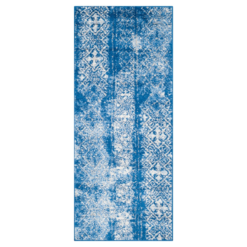 2'6inx6' Rilynn Accent Rug Silver/Blue - Safavieh