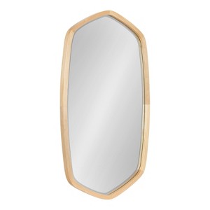 Kate and Laurel McLean Hexagon Framed Wall Mirror , 20x36, Natural - 1 of 4