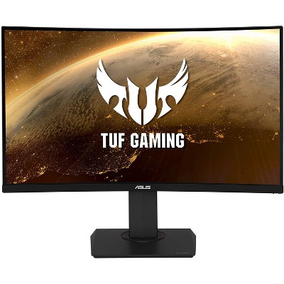 ASUS TUF Gaming VG32VQ 32 Inch Curved Gaming Monitor FreeSync HDR Elmb Sync 1440P 144Hz 1ms Eye Care with DP HDMI, Black