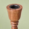 2pk Wood Candlestick Set - Hearth & Hand™ with Magnolia - 3 of 3