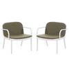 2-Piece Patio Chair Set with Cushions & Rust Resistant Polypropylene Frame, Modern Outdoor Lounge Chairs-3irtyhousy - 2 of 4