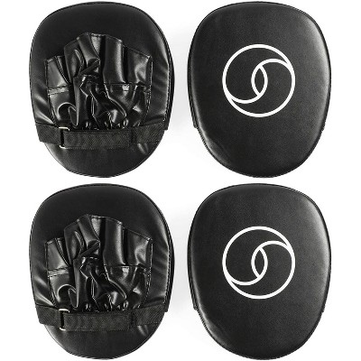 Okuna Outpost 1 Pair Black Boxing Mitts and Pads for Muay Thai, MMA, Punching Targets