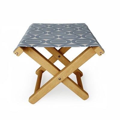 Holli Zollinger FOLKSONG LINEN Folding Stool - Deny Designs