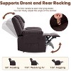 Adult Manual Recliner with Heating & Massage,135° Front/Rear Adjustment,Side Storage Pockets - 3 of 4