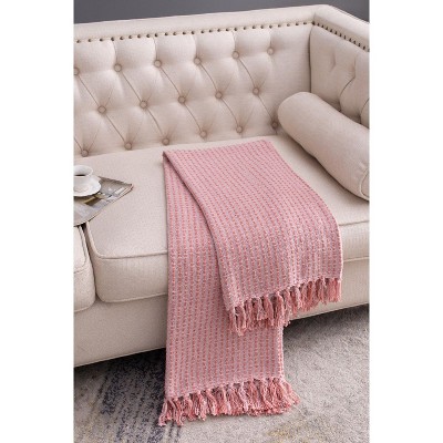 NicBex 50x60" Cotton Throw Blanket,Soft Bed Blanket with Tassels for Bedroom,2 Pack