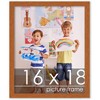 PosterPalooza | Slim Profile Brown Picture Frame - UV Acrylic, Foam Board Backing, Hanging Hardware - 2 of 4