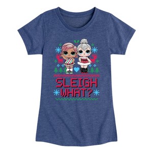 Girls' - Lol Surprise! - Sleigh What Fitted Short Sleeve Graphic T-Shirt - 1 of 4