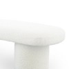 Ashcroft Furniture,Randolph Ivory Boucle Bench - 4 of 4