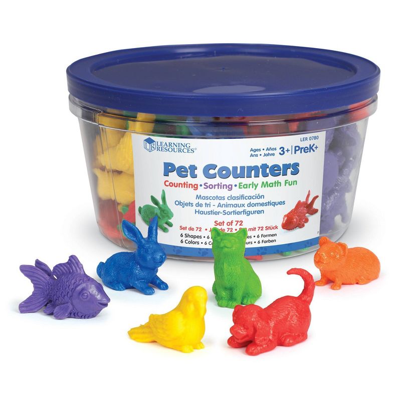 Learning Resources Pet Counters, Set of 72, 4 of 5