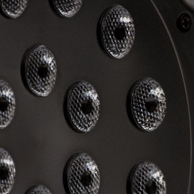 Black 7" LED PAR Light Fixture with DMX Control