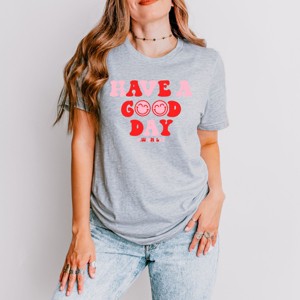 Simply Sage Market S.W.Smiley Have a Good Day Smiley Face Short Sleeve Tee - 1 of 4