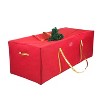 Simplify 9.5ft Tree Storage Bag: Red Polyester, Built-In Handles, Zipper Closure, Folds Flat - 2 of 3