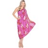 LA LEELA Women's Beach Wrap Bikini Swimwear Swim Cover Up Skirt Summer Wraps Beachwear Sarong Coverups Swimsuits for Women One Size Red,Fish - 2 of 4