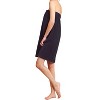 TowelSoft Women's Premium Terry Cotton Spa Wrap -Black, One Size - 4 of 4
