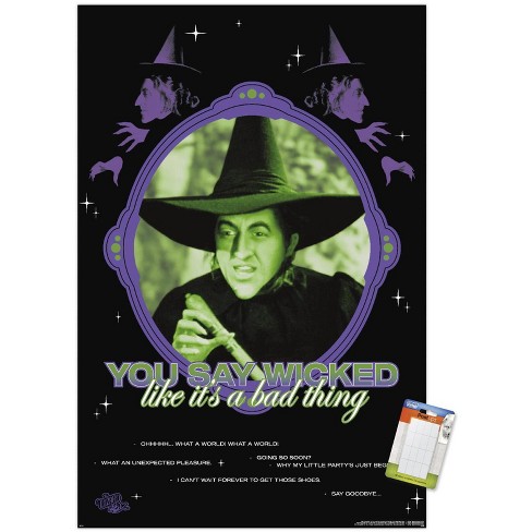 Trends International The Wizard Of Oz - You Say Wicked Unframed Wall ...