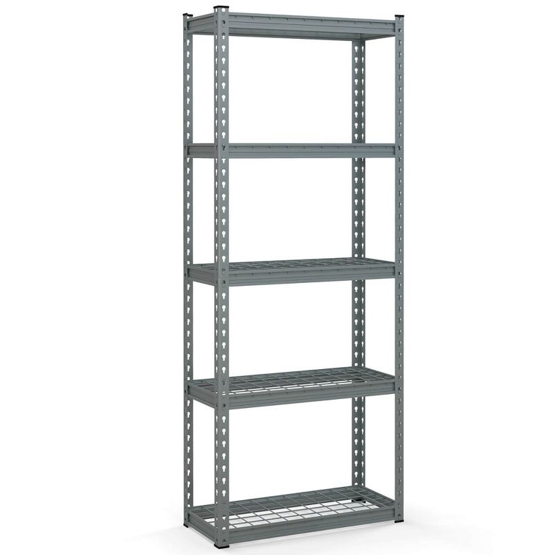 Tangkula 5-Tier Metal Shelving Unit Heavy Duty Wire Storage Rack with Anti-slip Foot Pads, 1 of 11