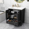 Whisen Vintage Bathroom Vanity with Sink Combo, Multi-functional Bathroom Cabinet with Doors and Drawer - 3 of 4