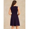 INSPIRE CHIC Women's Work Round Neck Sleeveless Fit and Flare Dresses - 4 of 4