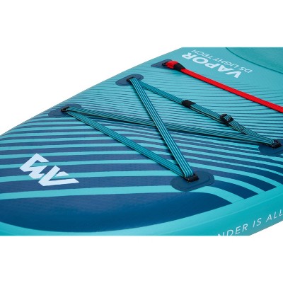 Aqua Blue Inflatable Stand-Up Paddleboard with Paddle and Leash