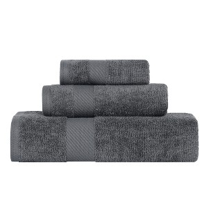 Modern Solid Classic Luxury Egyptian Cotton Towel Set by Blue Nile Mills - 1 of 4