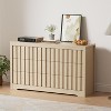 Modern Fluted Dresser with Drawers, Handleless Wooden Chest, Deep Storage Clothes Organizer for Bedroom, Hallway, Living Room, Natural Oak - 2 of 4
