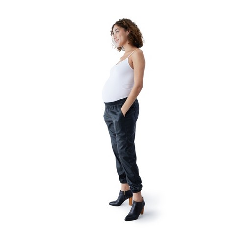 Maternity Ingrid & Isabel Faux Leather Legging With Crossover