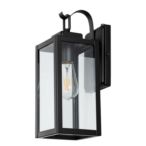 Clemens Outdoor Wall Sconce Lights (set Of 2) - Matte Black - Safavieh ...