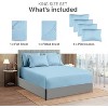 6 Piece Sheet Set - Extra Deep Pocket for 18"-24" Mattresses & Extra Pillowcases - CGK Linens - 2 of 4