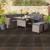 VINGLI Interlocking Deck Tiles, Wood Tiles for All Weather, Outdoor Flooring for Patio, Poolside, 27Pcs 11.8"x11.8", Walnut - 2 of 4