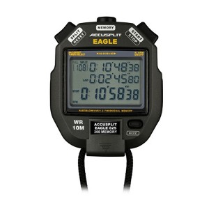 Accusplit AE625M300 Professional Memory Stopwatch with 300 Memory -3 Line Multi-Display | Track Fastest, Slowest and Average Lap | Water-Resistant - 1 of 1