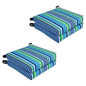 Blazing Needles, Set of 4 Outdoor Chair Cushions - 1 of 2