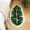 Zarkea™ Microfiber Green Botanical Design Rug,Washable Anti-Slip Mat for Indoor/Outdoor & Pet-Friendly Use - 2 of 4