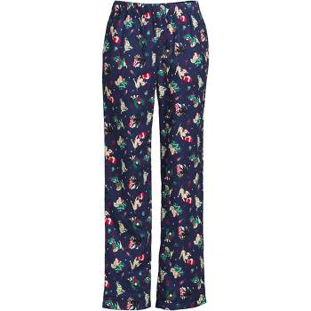 Lands' End Women's Print Flannel Pajama Pants