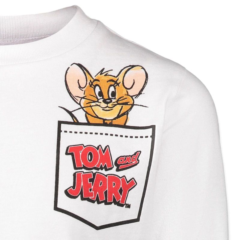 Warner Bros. Tom and Jerry 2 Pack Long Sleeve Graphic T-Shirts, 4 of 6