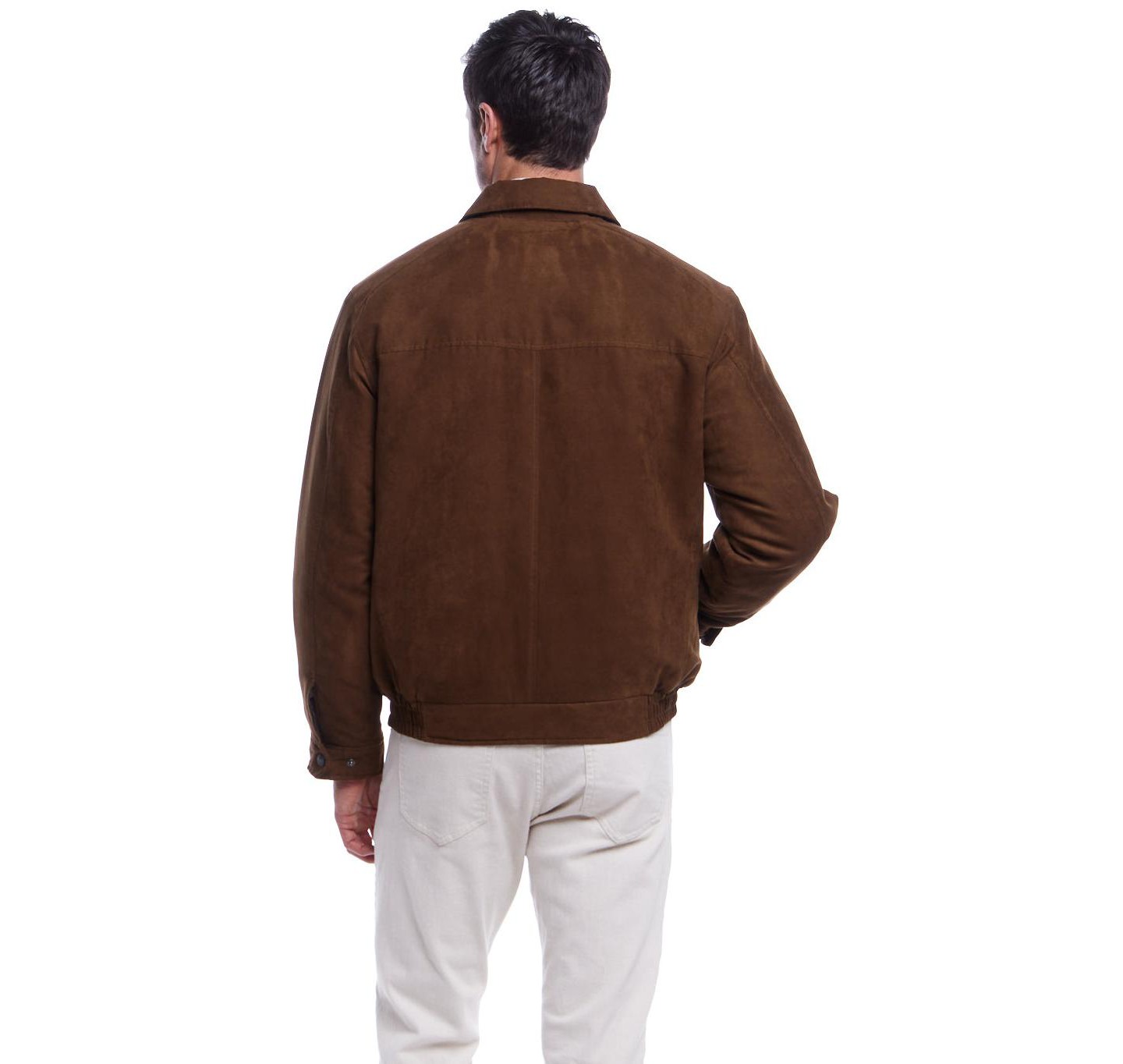 Мужская куртка Weatherproof Chocolate Brown Microsuede Bomber, цвет: Шоколадный — фото 2