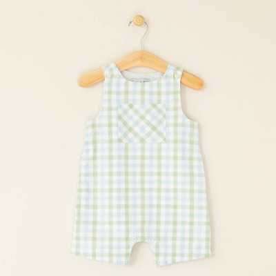 Gender Neutral Kids Plaid Romper - Sophie & Lucas