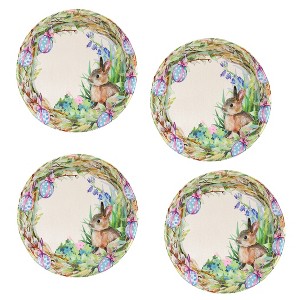 Collections Etc Charming Pastel Easter Bunny 4-Piece Placement Set - 1 of 3