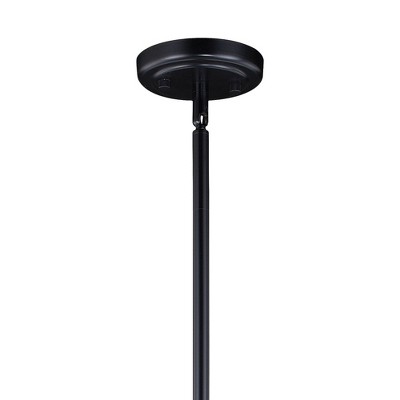 Kassidy 32.5'' Black and Natural Brass Four-Light Indoor/Outdoor Pendant