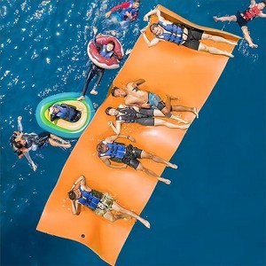 Huxxion Floating Water Mat 9/12/18 Ft, 3 Layer Tear Resistant XPE Foam Floating Mat for Lake Pool Beach and Ocean - 1 of 4
