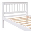PAGED Full Size Platform Bed Modern Pine Bed Frame with 2 Storage Drawers and L-Shaped Bookcases for Bedroom, Easy Assembly - 4 of 4