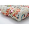 Set of 2 Outdoor/Indoor Wicker Seat Cushions Fanfare Sonoma - Pillow Perfect: Weather & Fade-Resistant - 2 of 4