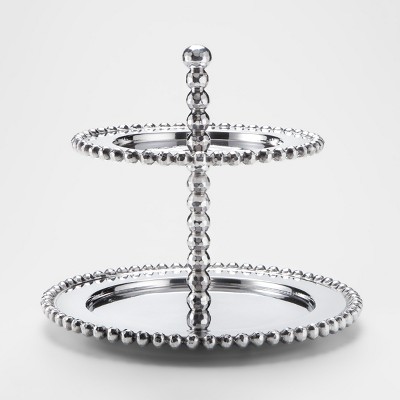 Beaded Cake Stand White - Threshold™ : Target