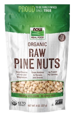 Organic Pine Nuts by Now Foods  -  8 oz Bag