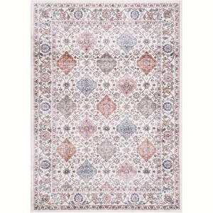 Area Rugs, Non-Slip, Machine Washable Oriental Rugs, Low Pile, Soft Ultra-Thin Carpet for Living Room, Bedroom, Dining Room, Home Office - 1 of 4