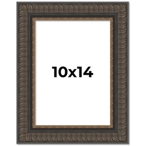 PosterPalooza | Photo Size Museum Brown Picture Frame - UV Acrylic, Foam Board Backing, Hanging Hardware - 1 of 4