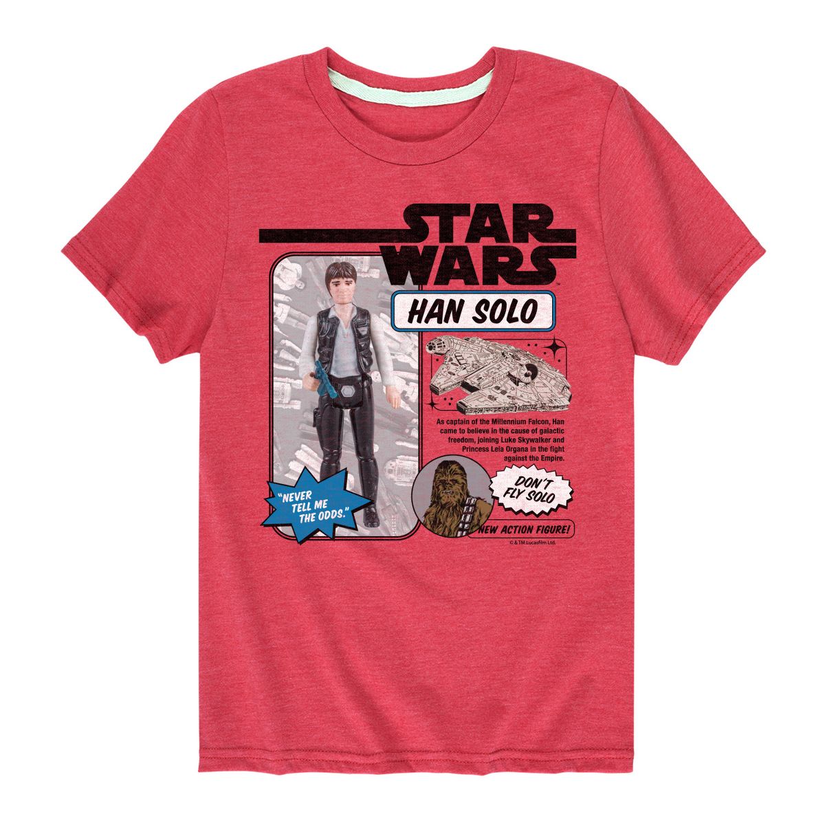 Boys' - Star Wars - Han Solo Action Figure Short Sleeve Graphic T-Shirt - thumbnail 6